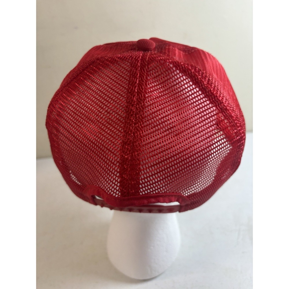 KING EDWARD CIGARS Mesh SnapBack‎ Trucker Hat Red Patch Vtg - Picture 3 of 7